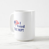Ik heb Trump gestemd Koffiemok (Voorkant links)