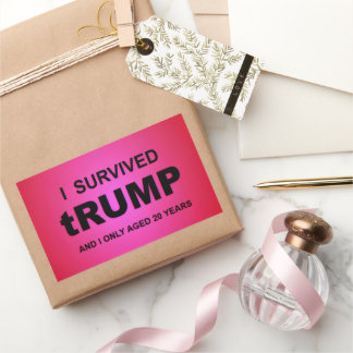Ik heb tRUMP overleefd Rechthoekige Sticker