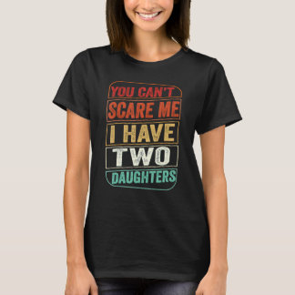 Ik heb twee Daughters Fathers Dag T-shirt