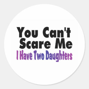 Ik heb twee dochters. ronde sticker