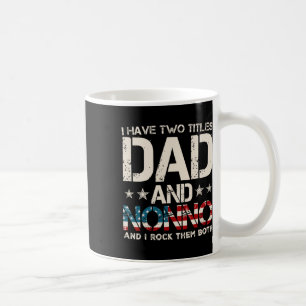 Ik heb twee titels: Dad en Nonno US Flag Father's Koffiemok