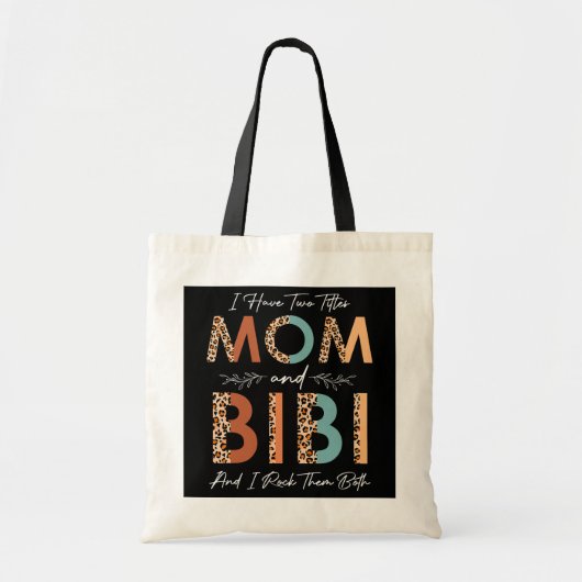 Ik heb twee titels mam bibi die ik heb gemunt. tote bag (Voorkant)