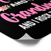 Ik heb twee titels, mam oma en ik gooi ze neer poster (Hoek)