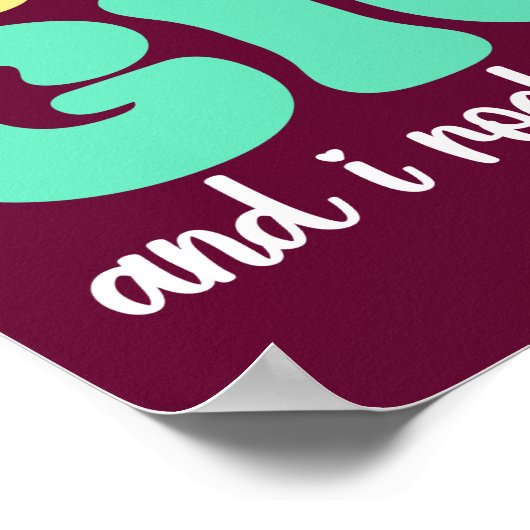 Ik heb twee titels mama en Gigi Funny Moederdag Poster (Hoek)