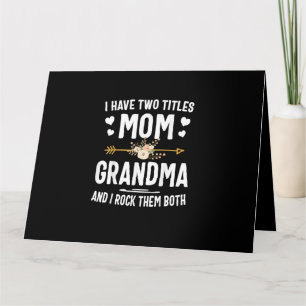 Ik heb twee titels mama en oma kaart