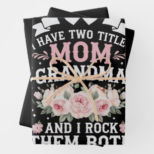 Ik heb twee titels mama en oma leuk moedersdag inpakpapier vel