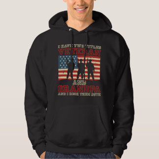 Ik heb twee titels veteraan en opa en ik rots het hoodie