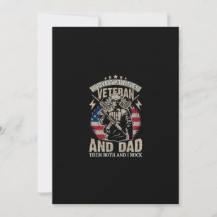 Ik heb twee titels veteraan en vader en ik rock ze kaart