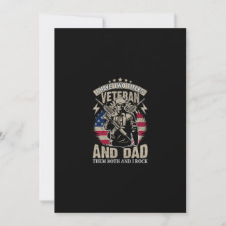 Ik heb twee titels veteraan en vader en ik rock ze kaart