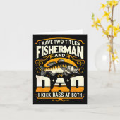 Ik heb twee titels Visserman Vader Vaderdag B Fis Kaart (Gele Bloem)