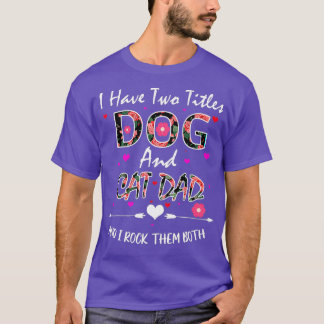 Ik heb twee titels voor hond en kat pap. t-shirt