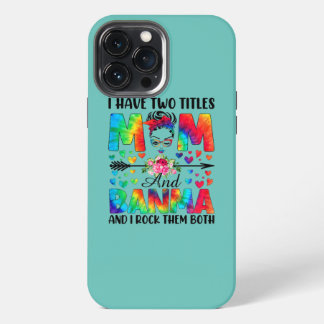 Ik heb twee titels voor mam Banma Tie Dye Decor iPhone 13 Pro Max Hoesje