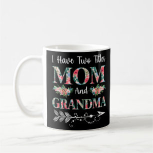Ik heb twee titels voor mama en oma Floral Koffiemok
