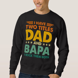 Ik heb twee titels voor papa en Bapa Retro Colour Trui
