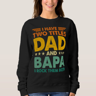 Ik heb twee titels voor papa en Bapa Retro Colour Trui