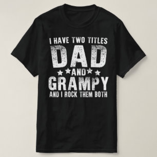 ik heb twee titels voor vader en grammatica t-shirt