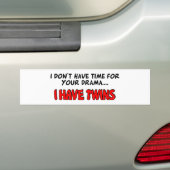Ik heb Twins Bumpersticker (Op auto)