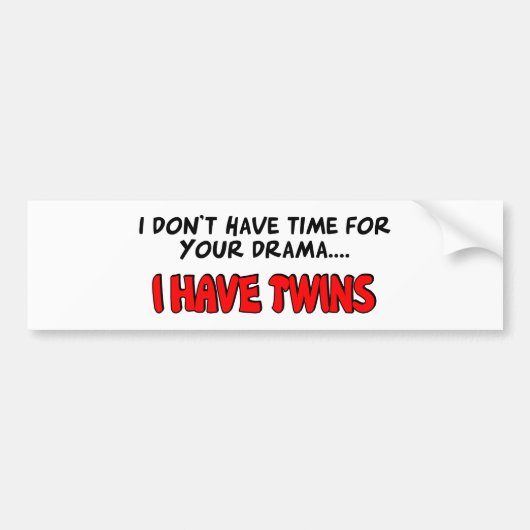 Ik heb Twins Bumpersticker (Voorkant)