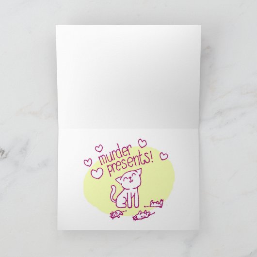 Ik heb u cadeaus… feestdagen kaart (Binnen)