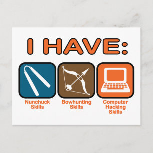 Ik heb vaardigheden Napoleon Dynamite Briefkaart
