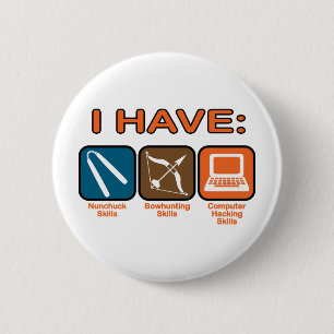 Ik heb vaardigheden Napoleon Dynamite Ronde Button 5,7 Cm