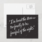 Ik heb van de sterren gehouden briefkaart (Voorkant / Achterkant)