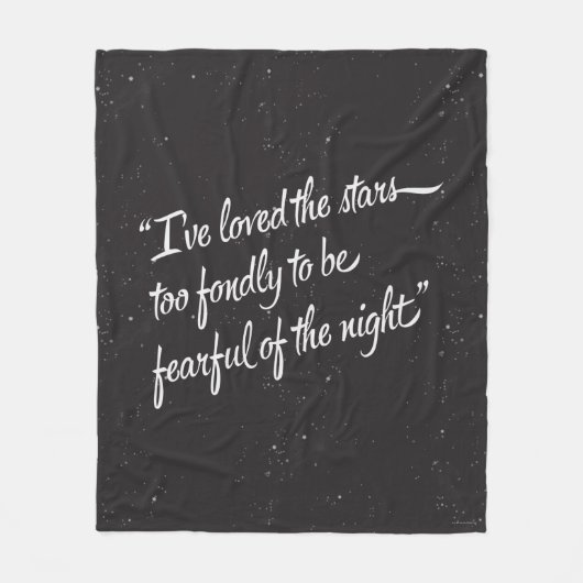 Ik heb van de sterren gehouden fleece deken (Voorkant)