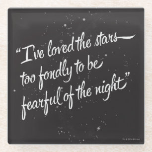 Ik heb van de sterren gehouden glazen onderzetter