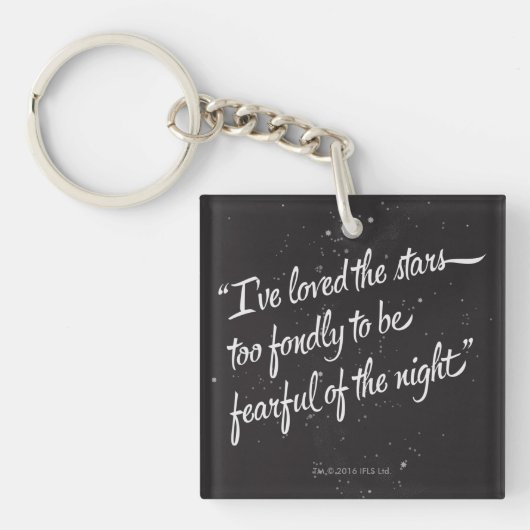 Ik heb van de sterren gehouden sleutelhanger (Voorkant)