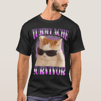 Ik heb vandaag39S buikpijn kattenmeme grappig T-shirt