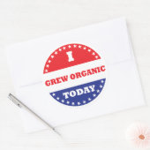 Ik heb vandaag biologisch geteeld ronde sticker (Envelop)