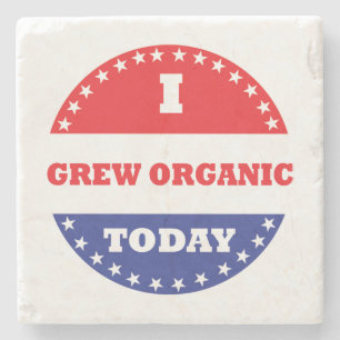 Ik heb vandaag biologisch geteeld stenen onderzetter