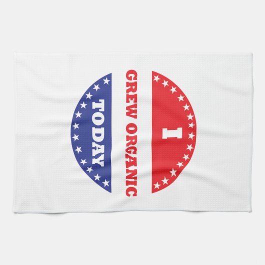 Ik heb vandaag biologisch geteeld theedoek (Horizontaal)