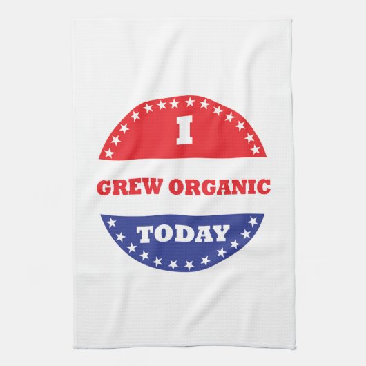 Ik heb vandaag biologisch geteeld theedoek (Verticaal)