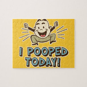 Ik heb vandaag een grappige Humor van Toilet gepoo Legpuzzel