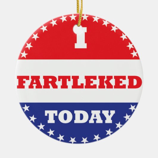 Ik heb vandaag gefascineerd keramisch ornament (Voorkant)