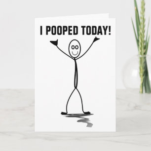 IK HEB VANDAAG GEOPEND! FUNNY BIRTHDAY CARDS KAART