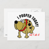 Ik heb vandaag gepoold briefkaart (Voorkant / Achterkant)