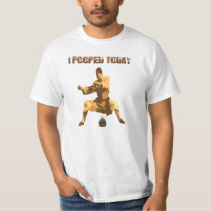 Ik heb vandaag gepoold. : kartonnen troep t-shirt