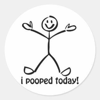 Ik heb vandaag gepoold ronde sticker