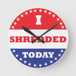 Ik heb vandaag geshredderd ronde klok