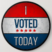 Ik heb vandaag gestemd ronde button 6,0 cm (Voorkant)