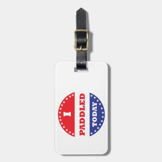 Ik heb vandaag gezadeld bagagelabel (Voorkant verticaal)