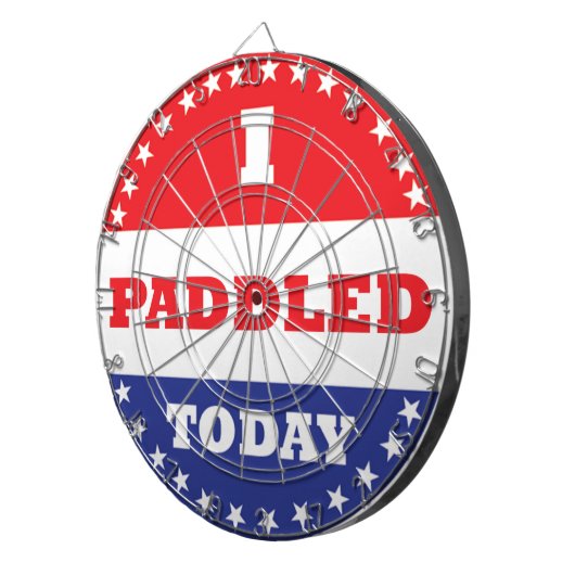 Ik heb vandaag gezadeld dartbord (Voorkant Rechts)