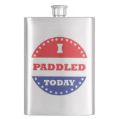 Ik heb vandaag gezadeld heupfles (Voorkant)