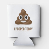 Ik heb vandaag grappig Emoticon gepoold Blikjeskoeler (Achterkant)