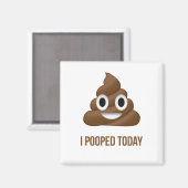 Ik heb vandaag grappig Emoticon gepoold Magneet (Voorkant / Achterkant)