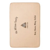 Ik heb vandaag grappig Emoticon geportretteerd Badmat (Voorkant Verticaal)