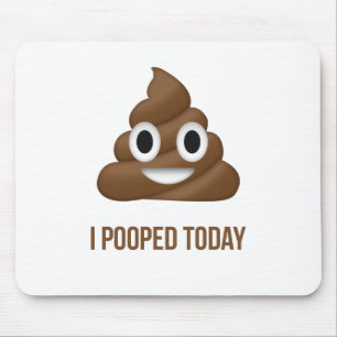 Ik heb vandaag grappig Emoticon geportretteerd Muismat