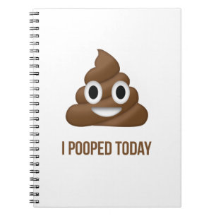 Ik heb vandaag grappig Emoticon geportretteerd Notitieboek